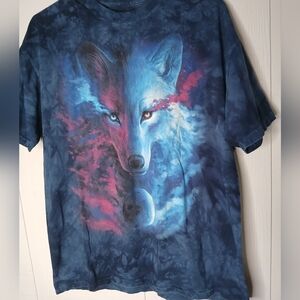 The Mountain Blue and Purple Graphic Tee